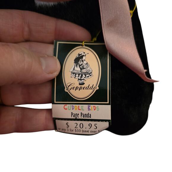 Adorable Baby Porcelain Face Panda Geppeddo Cuddle Kids "Page Panda" 9" Plush! - Picture 3 of 5